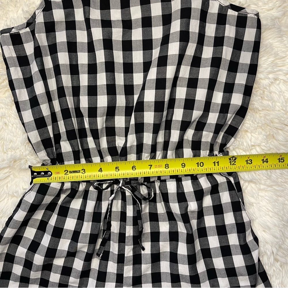 Cisono Black & White Gingham Romper - Picture 12 of 13